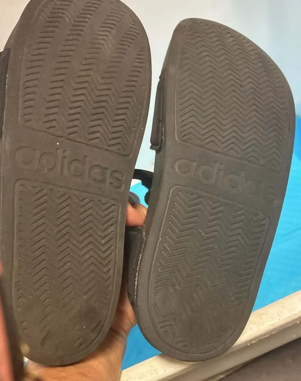 Adidas Comfort Sandal Black/White Slide Sandals